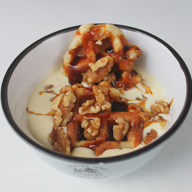 Copia de Minigofres con helado y caramelo